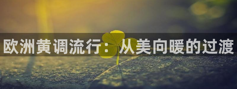 桔子影視軟件app下載：歐洲黃調流行：從美向暖的過渡